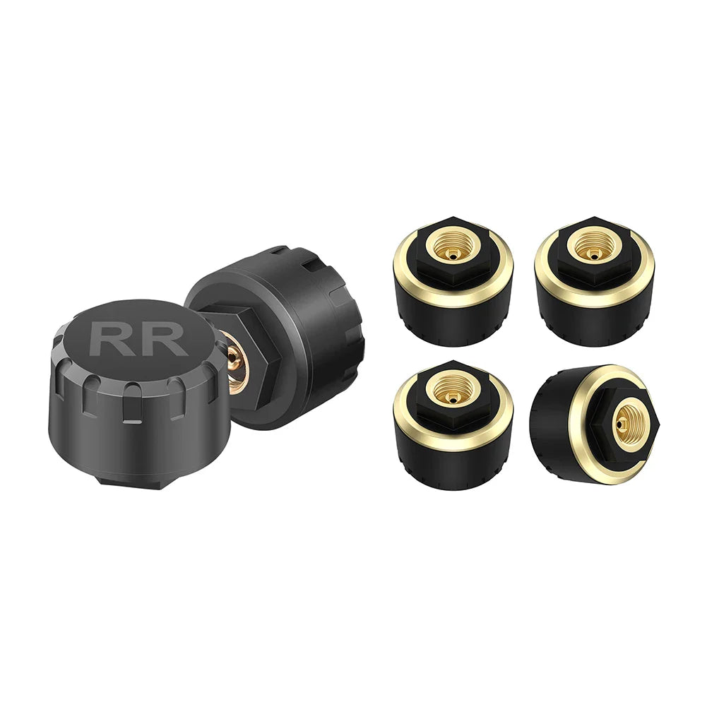 Car TPMS Bluetooth 5.0 Tire Pressure Monitoring System – Motorcycle & Car Tyre Sensor with iOS/Android App Display