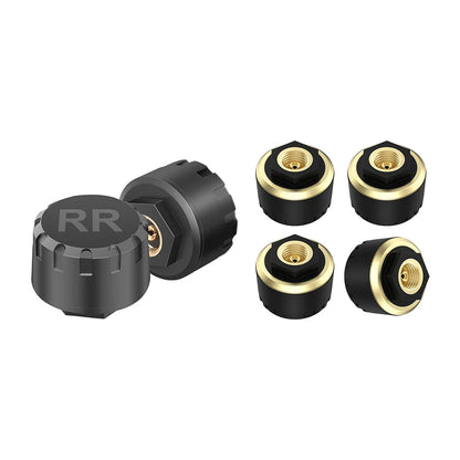 Car TPMS Bluetooth 5.0 Tire Pressure Monitoring System – Motorcycle & Car Tyre Sensor with iOS/Android App Display