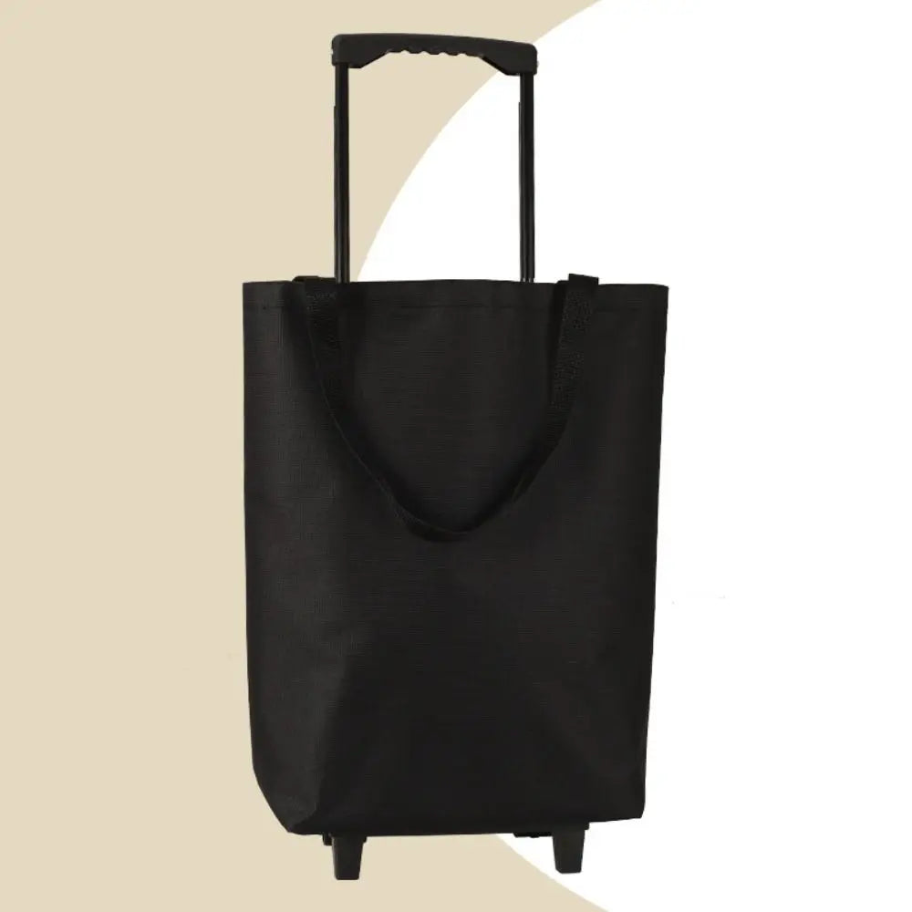 Collapsible Shopping Trolley Bag — Reusable Foldable Grocery Cart with Wheels