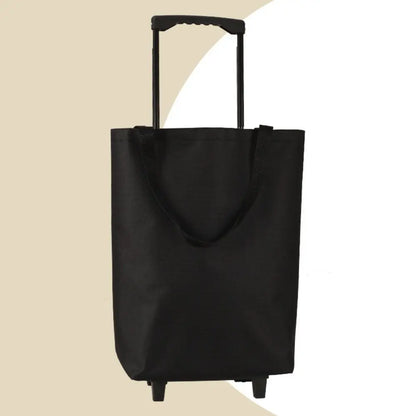 Collapsible Shopping Trolley Bag — Reusable Foldable Grocery Cart with Wheels