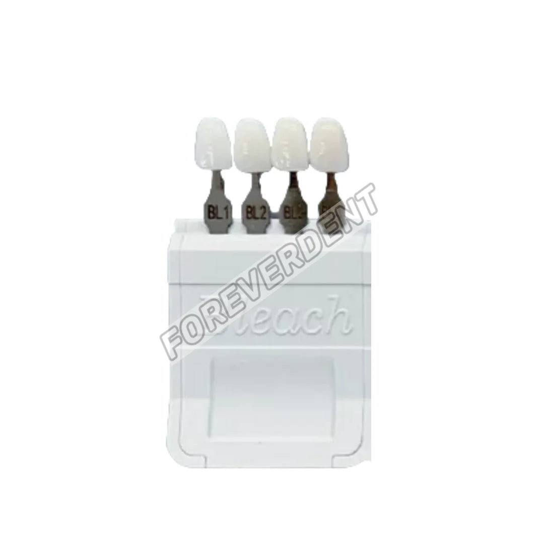 Dental A-D Bleached Shade Guide – 4/20 Colors Teeth Whitening Chart Based on Vita BL1/2/3/4
