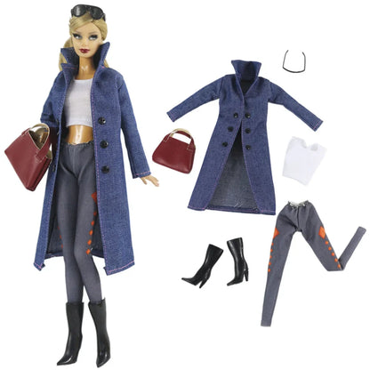 1:6 Scale Doll Clothes Set – Dress Outfit for 11.5-inch (30cm) Dolls, Multiple Styles for Girls’ Gifts
