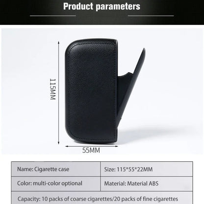 New Imitation Leather Cigarette Case with USB Tungsten Electronic Lighter – Exquisite Men's Gift & Smoking Tool