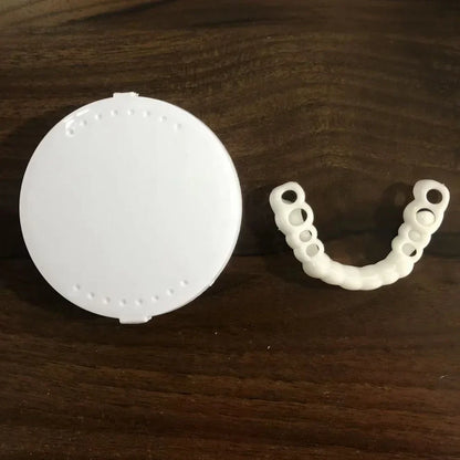 Upper & Lower Fake Teeth Covers – Comfortable Flexible Veneers for Whitening, Braces, and Fun Toy Use