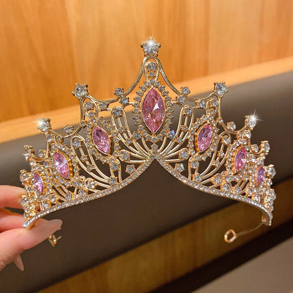Fashionable Crown Headband - Sweet Hair Accessory for Performances & Birthdays
