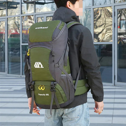2025 50L Outdoor Hiking & Camping Backpack – Travel Duffel & Sports Backpack