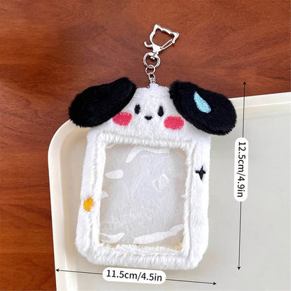 Cute Plush Photo Card Holder - Kpop Idol Bus Card Protector & Picture Album Case