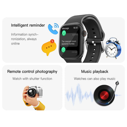 SIMSONLAB Smartwatch — Bluetooth Call, Music & Camera Control, Heart Rate Monitor, Multi-Sport Modes for Men & Women, Android & iOS