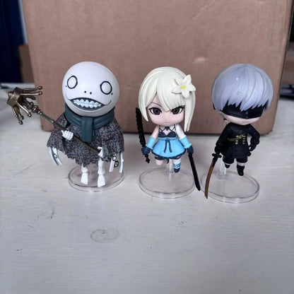 5PCS Game NieR: YoRHa Action Figures — Cute 2B & A2 Collectible Toy Set