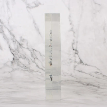 Acrylic Periodic Table for Kids: Real Element Samples Display & Letter Decoration