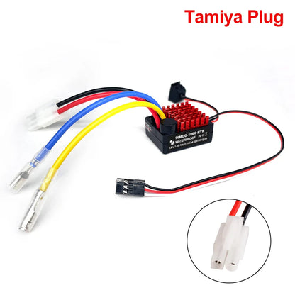 9IMOD 1060 RTR 60A Brushed ESC — Waterproof Electronic Speed Controller 2-3S LiPo with 6V3A BEC for 1/10 Axial SCX10, TRX4, TRX6, D90, HPI