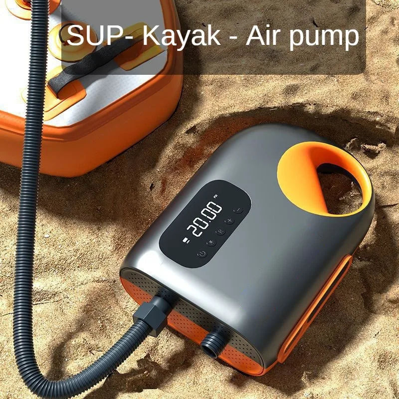 LEIBOO 20PSI DC Electric Air Pump – High-Speed Compressor for Inflatable SUP, Paddle Board, Airbed, Boat & Kayak