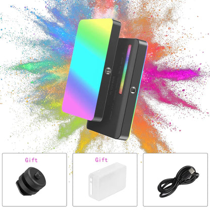 Ulanzi VL120 Full Color RGB Video Light – Dimmable 2500K-9000K LED Photography & Vlog Fill Light for Cameras