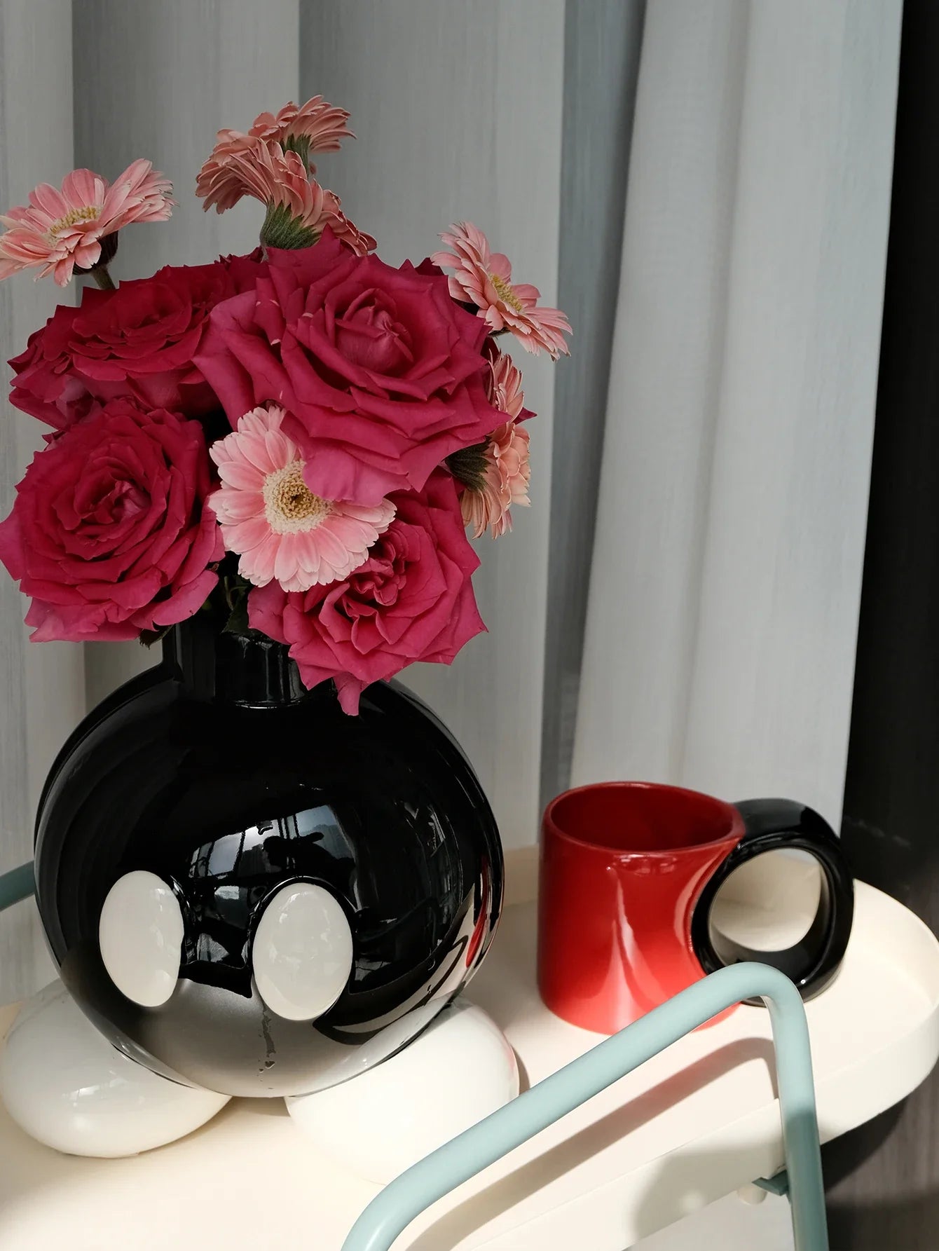Original High-Style Ceramic Boom Vase – Ins-Style Home Decoration for Living Room, Corridor, Entrance & Balcony