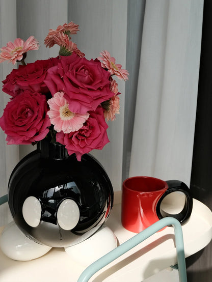 Original High-Style Ceramic Boom Vase – Ins-Style Home Decoration for Living Room, Corridor, Entrance & Balcony