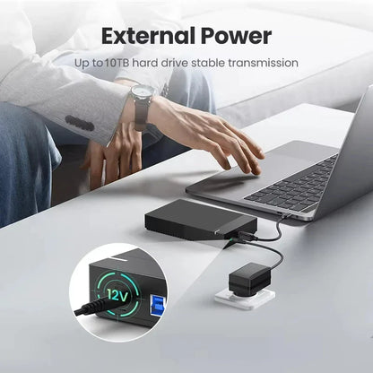 3.5 Inch HDD Case USB 3.0 to SATA External Hard Drive Enclosure | Supports Up to 10TB
