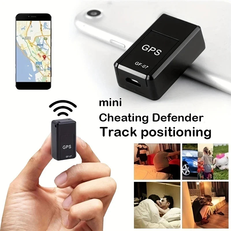 Mini GF07 GPS Car Tracker – Real-Time Magnetic SIM Anti-Theft Waterproof Locator Device