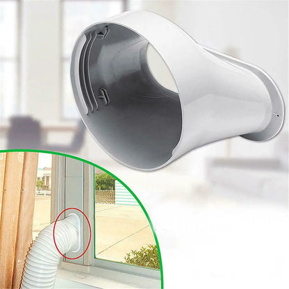 Adjustable Portable AC Window Kit – Slide Plate & Exhaust Hose Connector Adaptor with Wind Shield