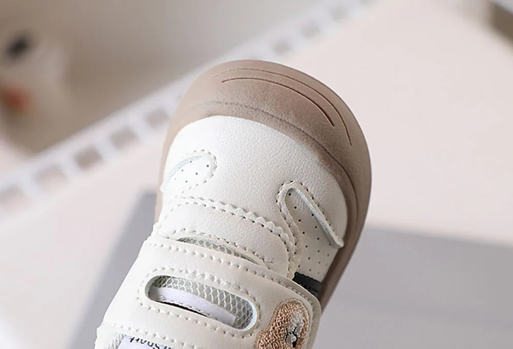 2025 Toddler Shoes — PU Leather Soft-Sole Sneakers for Baby Boys & Girls, Ergonomic First-Step Sport Shoes