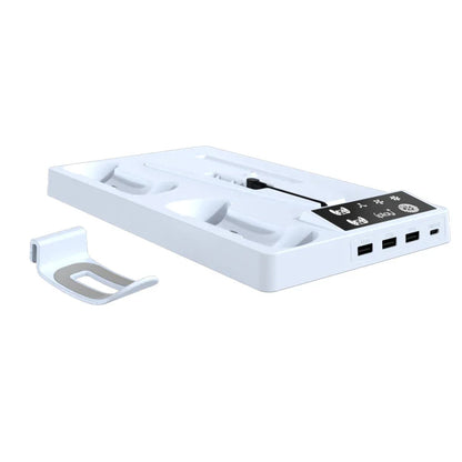 PS5 Pro & Slim Cooling Station — Multifunctional Controller Charging Stand with Headphone Holder