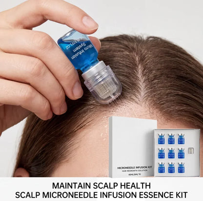 Microneedle Scalp Care Kit - Nourishing Serum & Hair Health Maintenance Tool