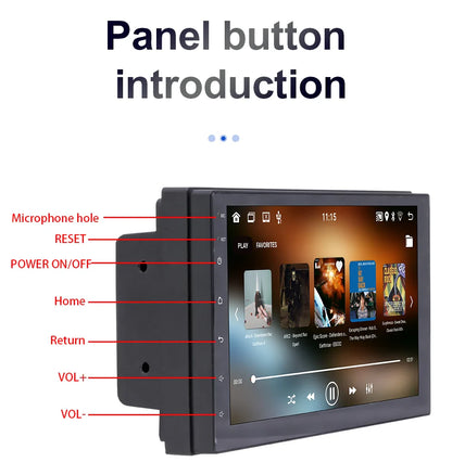 Android 13 Car Radio — 7/9/10" 2-DIN GPS Multimedia Player with 64GB, Wireless CarPlay & Android Auto