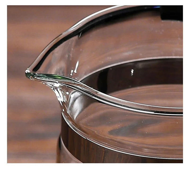 Heat-Resistant Glass Teapot with One-Click Filter – Tea & Coffee Pot, Tea Water Separation, Home Teaware Set