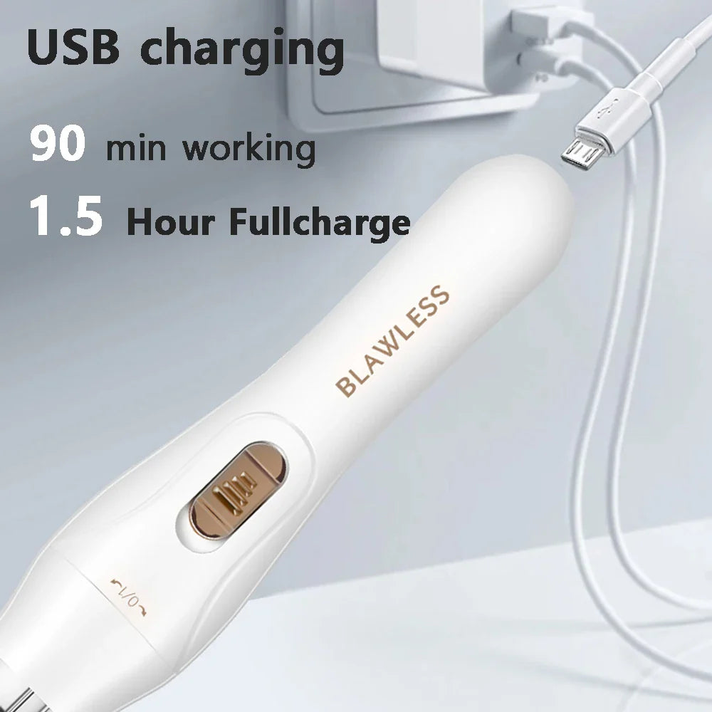 Electric Shaver for Women – Portable Painless Bikini, Facial & Body Trimmer for Underarms and Legs