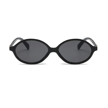 Women's Oval Sunglasses – Retro Small Frame UV400 Clear Lens Fashion Eyewear