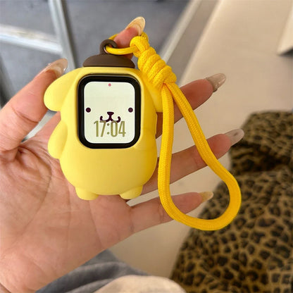 Cute Cartoon Apple Watch Case with Lanyard - Silicone Protective Cover for 49mm & Compatible Apple Watch Models