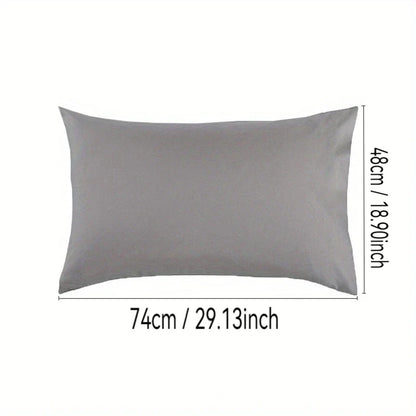 100% Cotton Brushed Color Block Pillowcases - Soft Cozy Wrinkle & Fade Resistant Envelope Closure