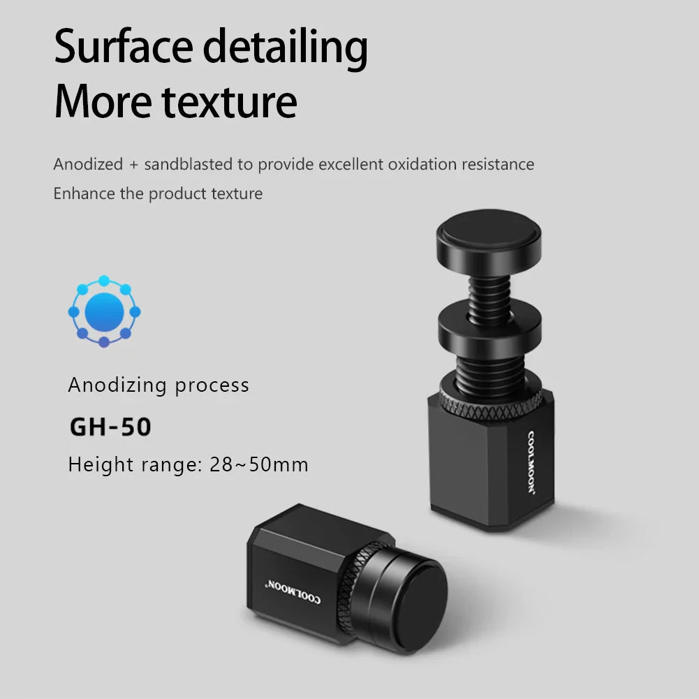 Adjustable Aluminum GPU Holder Bracket – Telescopic Rotating Graphics Card Support Stand for Desktop PC Case Anti-Sag Accessory