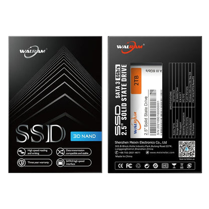 WALRAM SSD 240GB, 120GB, 480GB – 2.5" SATA3 Solid State Drive for Desktop & Laptop, Available in 128GB, 256GB, 512GB, 1TB