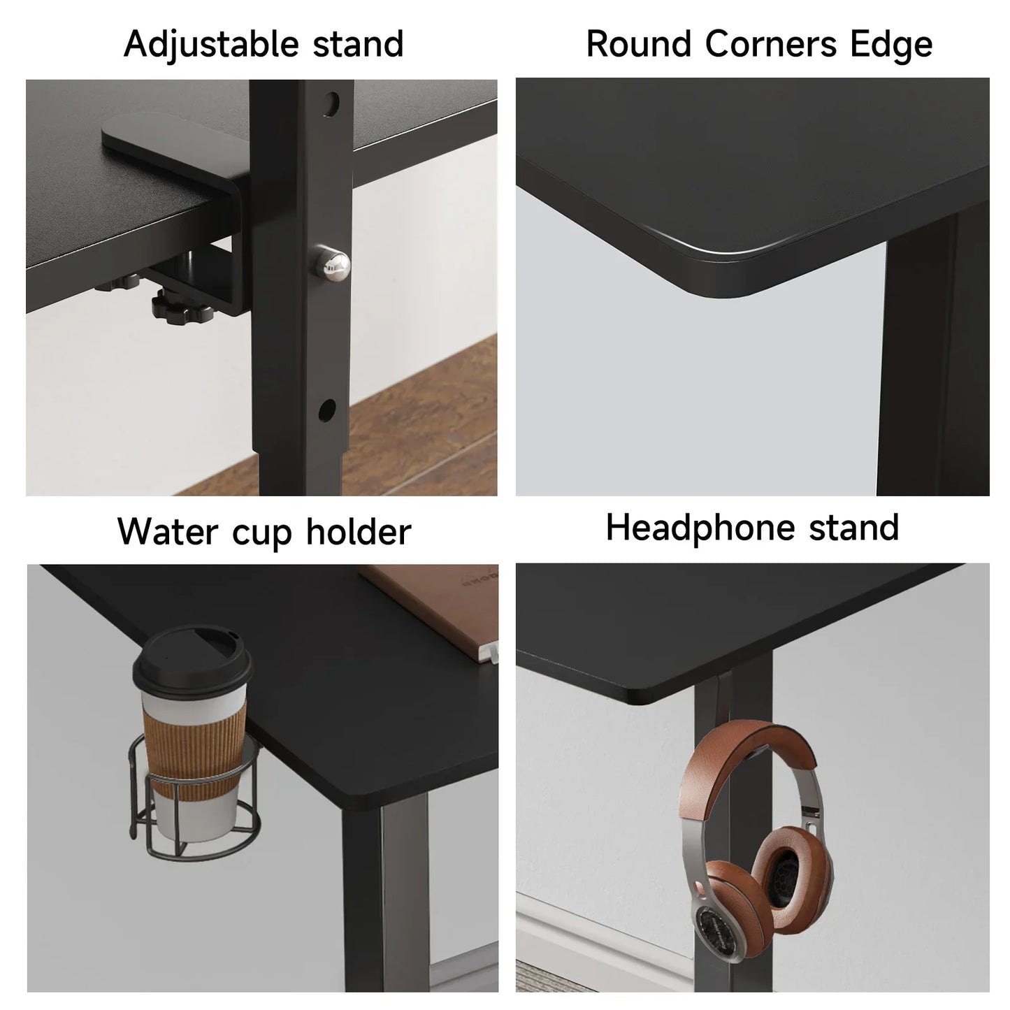 Electric Standing Desk with 2 Adjustable Monitor Shelves – Memory Controller & Height Adjustable Stand Up Desk