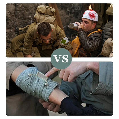 4/6 Inch Israeli Emergency Bandage — Traumatic Hemostatic Compression Dressing for First Aid, Tactical & IFAK Use