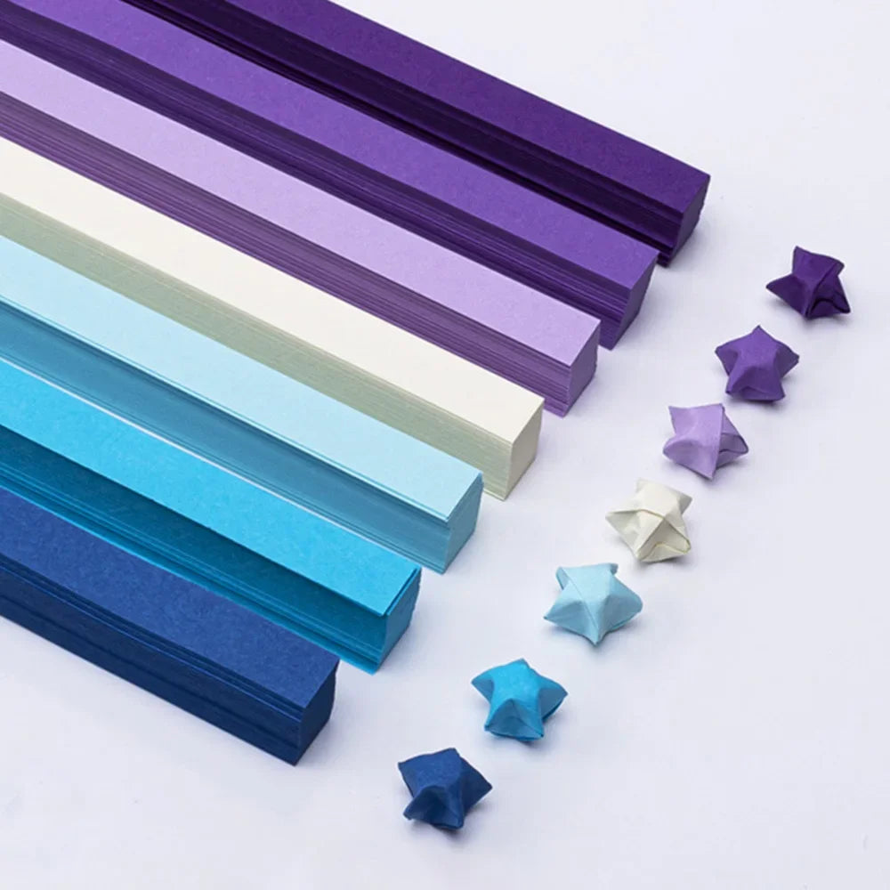540pcs Double-Sided Origami Star Paper for Lucky Stars DIY Crafts & School Projects
