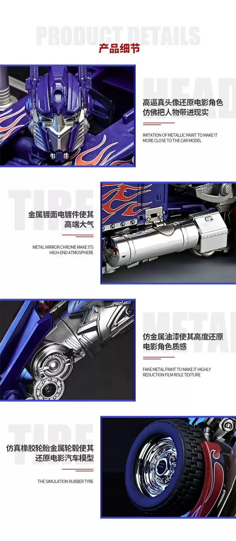 30CM Transforming Robot Toy – Optimus Prime, Bumblebee & Megatron Alloy Action Figures for Kids