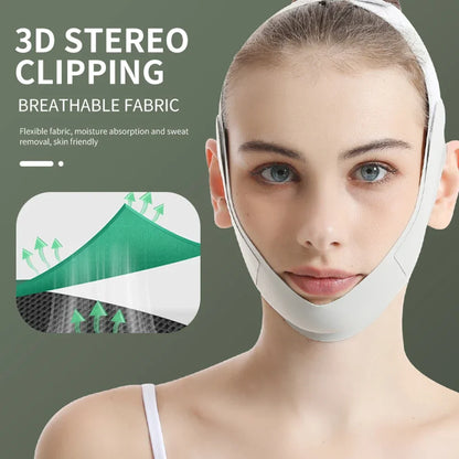 Reusable V-Line Face Slimming Band — Chin & Cheek Lift Facial Massage Strap for Women, Skin Care & Beauty Tool