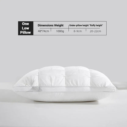 Comfortable Sleeping Pillow – 5-Star Hotel Quality, Soft Three-Dimensional Bilateral Washed Solid Color Pillow