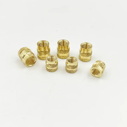 Brass Insert Nut Set M2–M6 – Knurled Hot Melt Threaded Copper Nuts for 3D Printing & Injection Molding