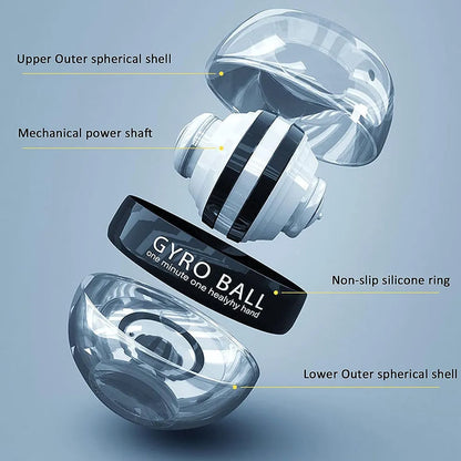 Powerful Self-Starting Wrist Gyro Ball - Strengthen Arms & Fingers with Powerball Forearm Exerciser