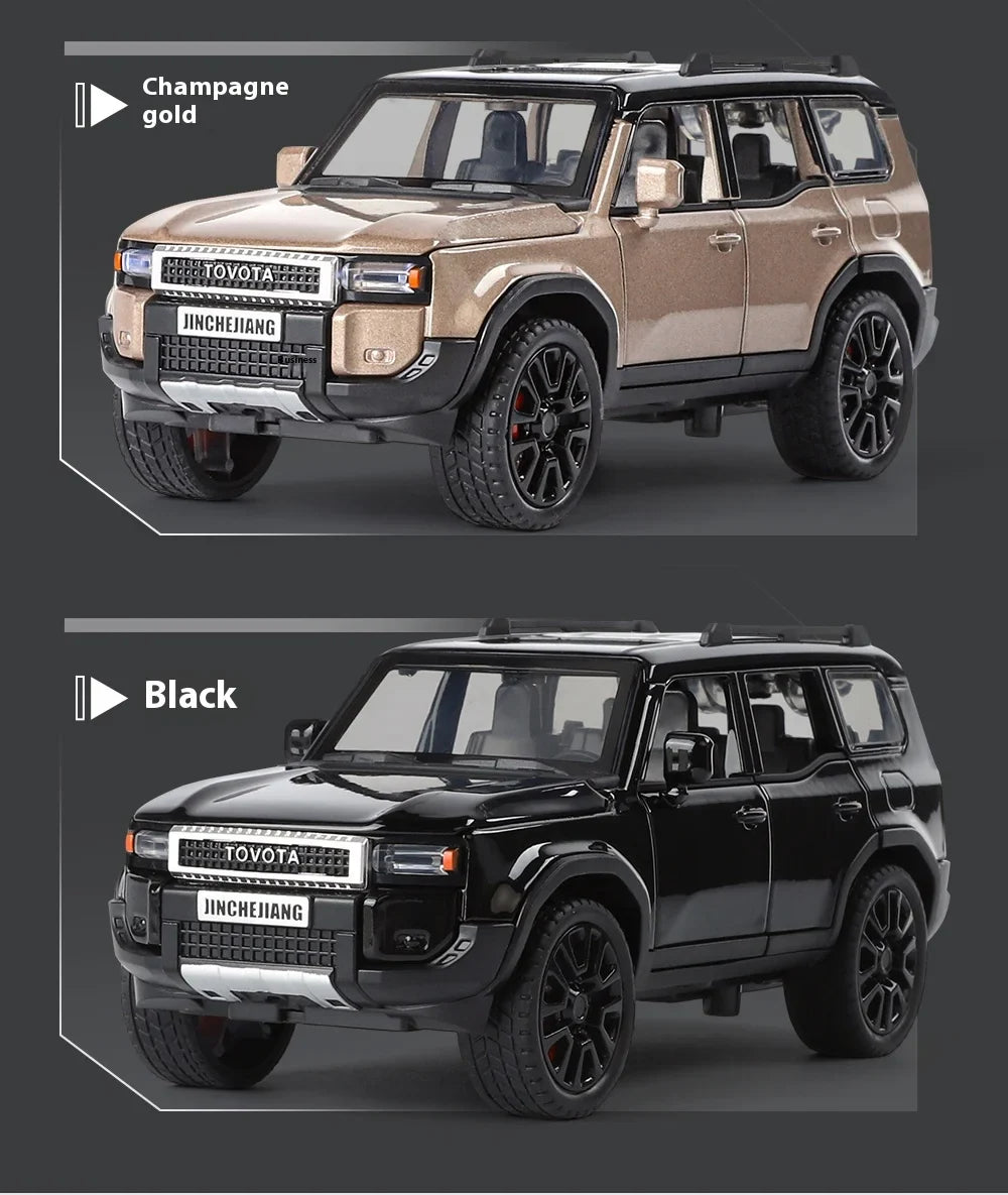1:32 Toyota Prado Land Cruiser Alloy Diecast Model Car – Off-Road Toy for Kids & Collectible Gift