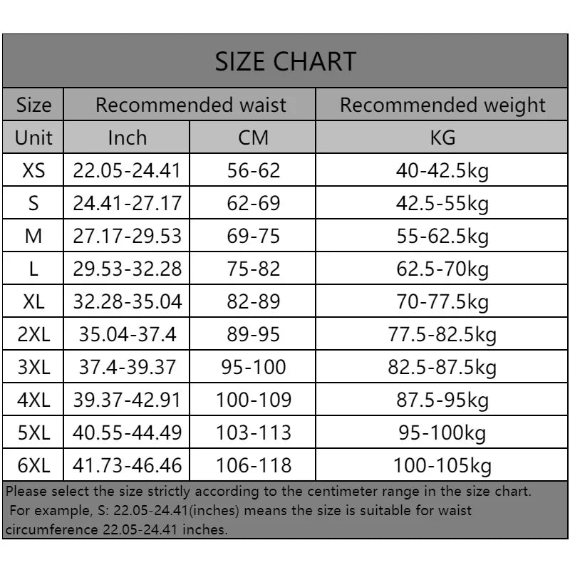 XS~6XL Slimming Body Shaper Waist Trainer Belt - Women and Men's Corset for Abdomen Belly Tummy Control, Fitness Compression Shapewear