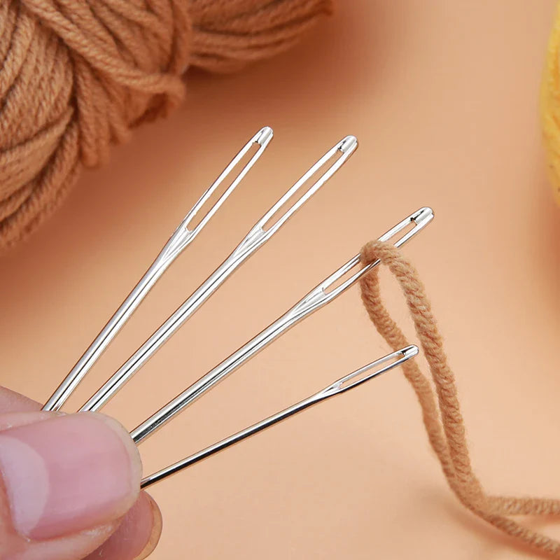 9/12/15/20Pcs Large Eye Blunt Sewing Needles Set in Storage Tube – Cross Stitch, Knitting, Embroidery & Yarn Threading Needles for Crafts and Sewing Projects