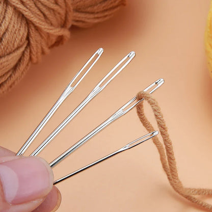 9/12/15/20Pcs Large Eye Blunt Sewing Needles Set in Storage Tube – Cross Stitch, Knitting, Embroidery & Yarn Threading Needles for Crafts and Sewing Projects