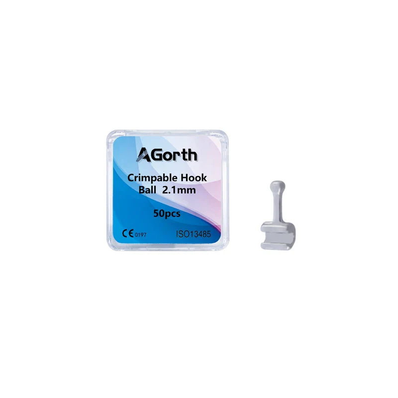 50Pcs Orthodontic Crimpable Hooks Set – Bondable Sliding Long & Short Dental Archwire Bracket Hooks Multi-Function Kit