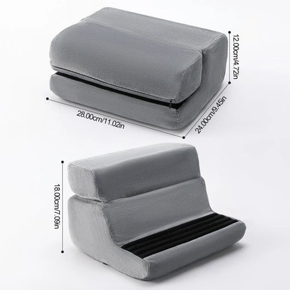 Multi-Functional Tablet Pillow Stand – Foldable 4-Angle Mobile & Tablet Holder for Comfortable Reading & Watching