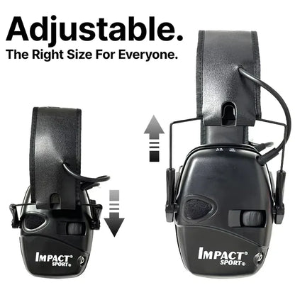 Earmuffs Active Noise-Reduction Headphones — Electronic Hearing Protection for Shooting & Hunting with Carry Case