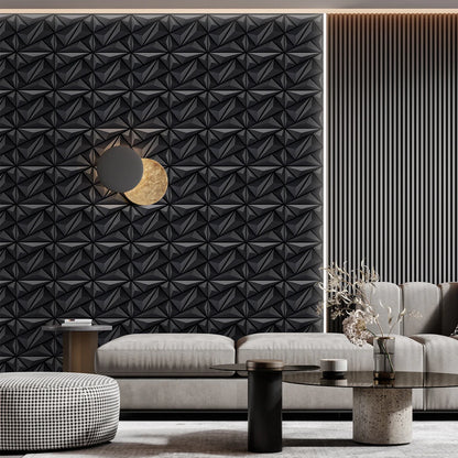 KUUJOJO 3D Textured Wall Panels – Indoor Wall Decoration for Living Room, Bedroom, Hotel, Office, Tape