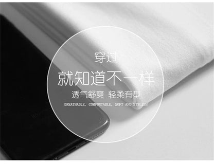 2PCS Unisex 100% Cotton White T-Shirts – Casual Loose Fit Short Sleeve Breathable Tees for Men & Women